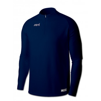 Navy Blue High Neck QZIP...